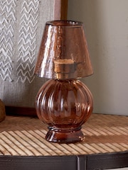 Nkuku Adesola Glass Tealight Holder Lamp - Image 1 of 4
