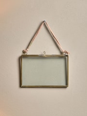 Nkuku Antique Brass Kiko Landscape 4x6" Photo Frame - Image 1 of 4