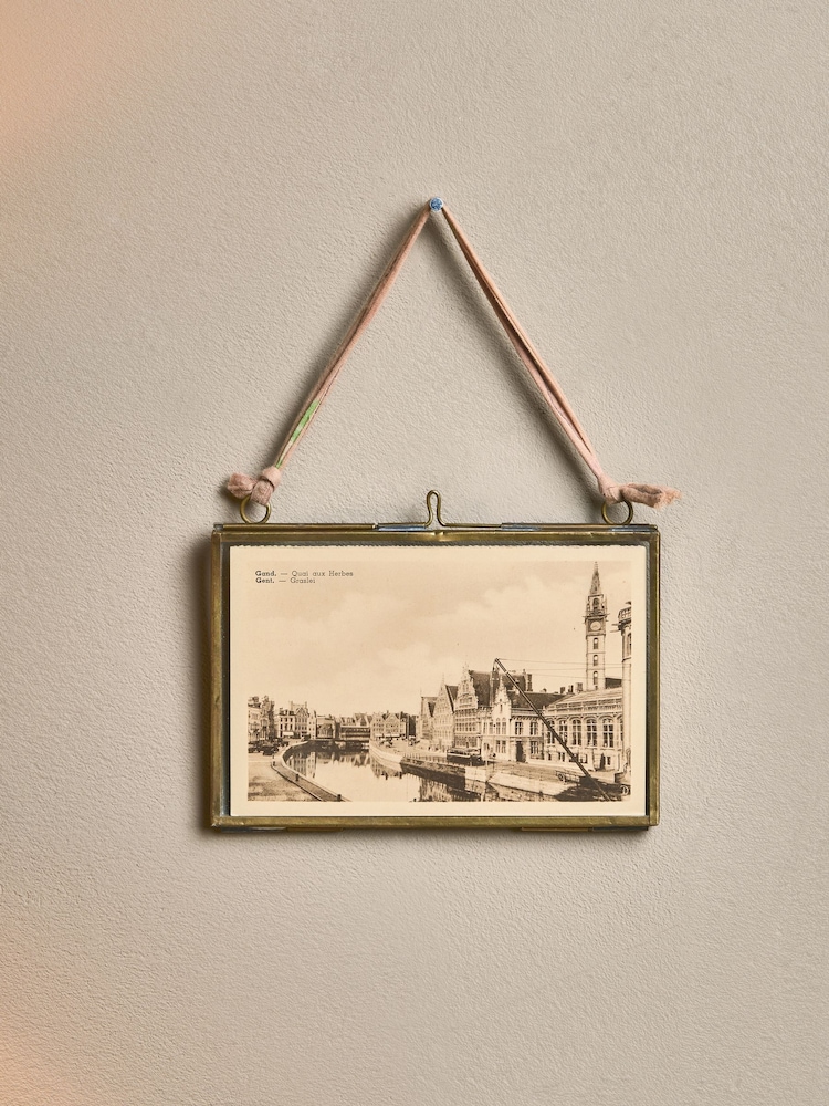 Nkuku Antique Brass Kiko Landscape 4x6" Photo Frame - Image 2 of 4