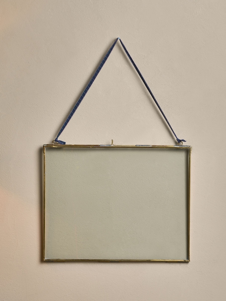 Nkuku Antique Brass Kiko Landscape 29x36cm Photo Frame - Image 1 of 4