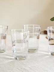 Nkuku Set of 4 Clear Pani Highball Glasses - Image 1 of 3