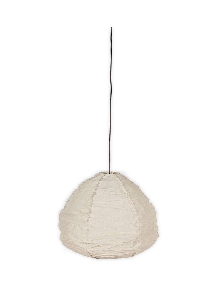 Nkuku Natural Hirana Linen Lampshade - Image 6 of 6