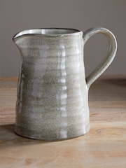 Nkuku Grey Valinha Earthenware Jug - Image 1 of 4