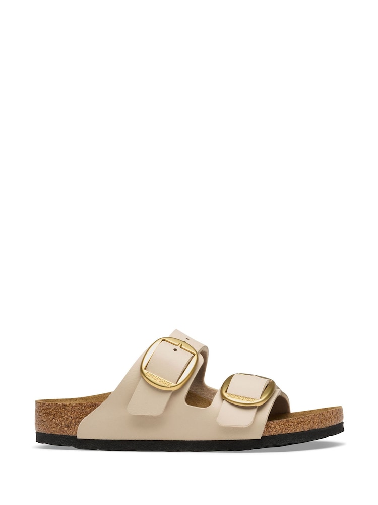 Birkenstock Sandcastle Cream Arizona Big Buckle BirkoFlor Sandals - Image 1 of 3 Birkenstock Sandcastle Cream Arizona Big Buckle BirkoFlor Sandals - Image 1 of 3