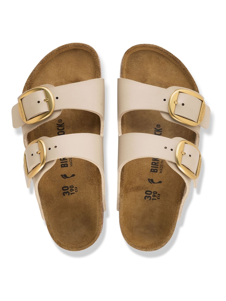 Birkenstock Sandcastle Cream Arizona Big Buckle BirkoFlor Sandals - Image 3 of 3 Birkenstock Sandcastle Cream Arizona Big Buckle BirkoFlor Sandals - Image 3 of 3