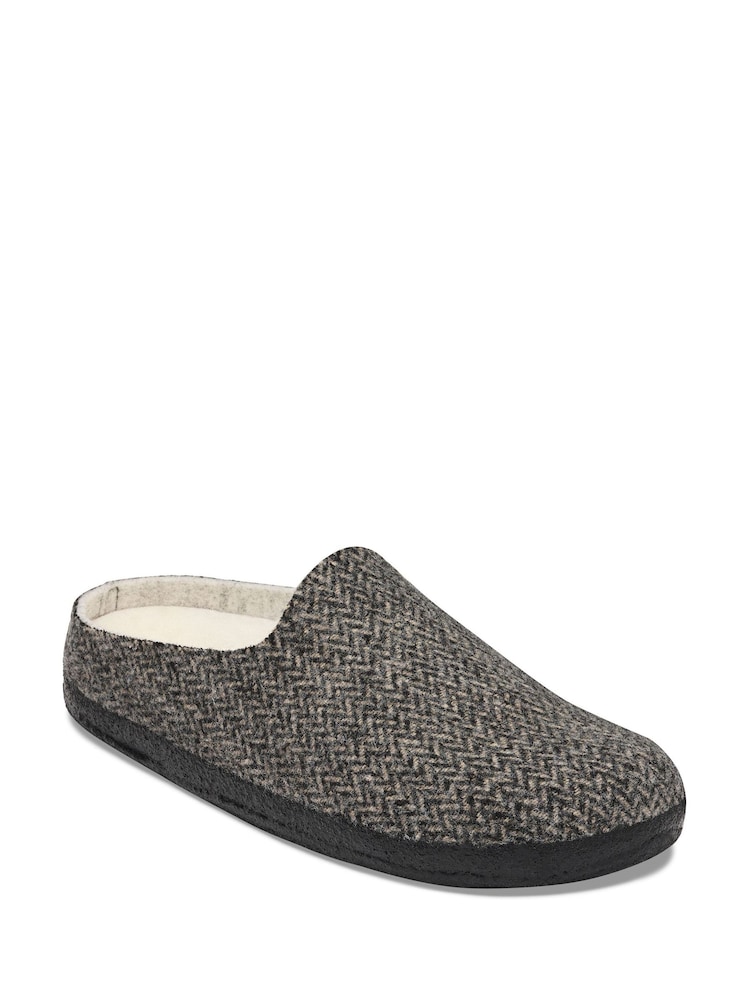 Fiskbensgrå - Birkenstock Amsterdam fodrade tofflor - Bild 3 av 3