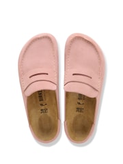 Birkenstock Pink Naples Wrapped Suede Backless Loafers - Image 5 of 6
