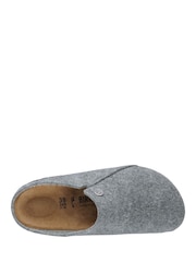Birkenstock Light Grey Zermatt Felt Slippers - Image 2 of 2