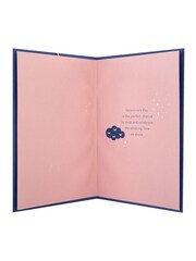 Hallmark Blue Wife Heart Shaped Wooden Keepsake Valentine's Card - Image 4 of 4