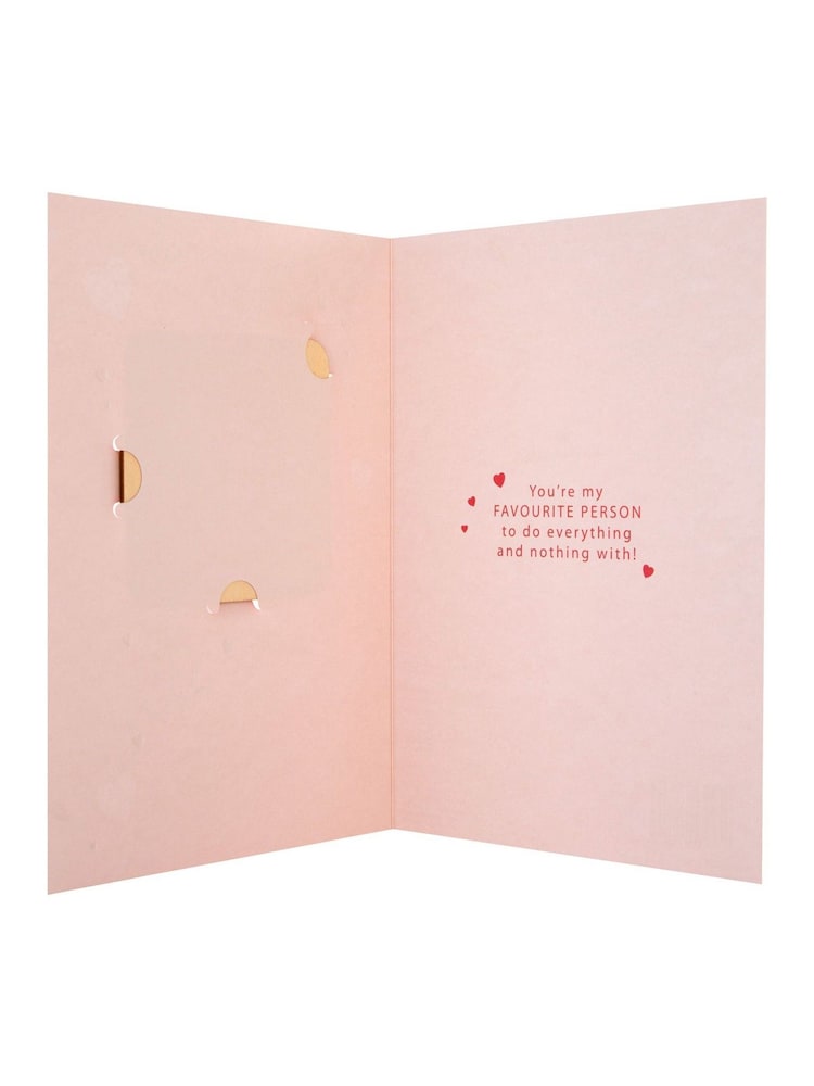 Hallmark Red To My Other Half Wooden Coaster Valentine's Card - Image 4 of 4