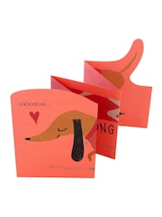 Hallmark Pink I Be-Long With You Sausage Dog Valentine's Card - Image 3 of 4