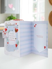Hallmark Blue Husband Of My Dreams Die-Cut Valentine's Card - Image 4 of 4