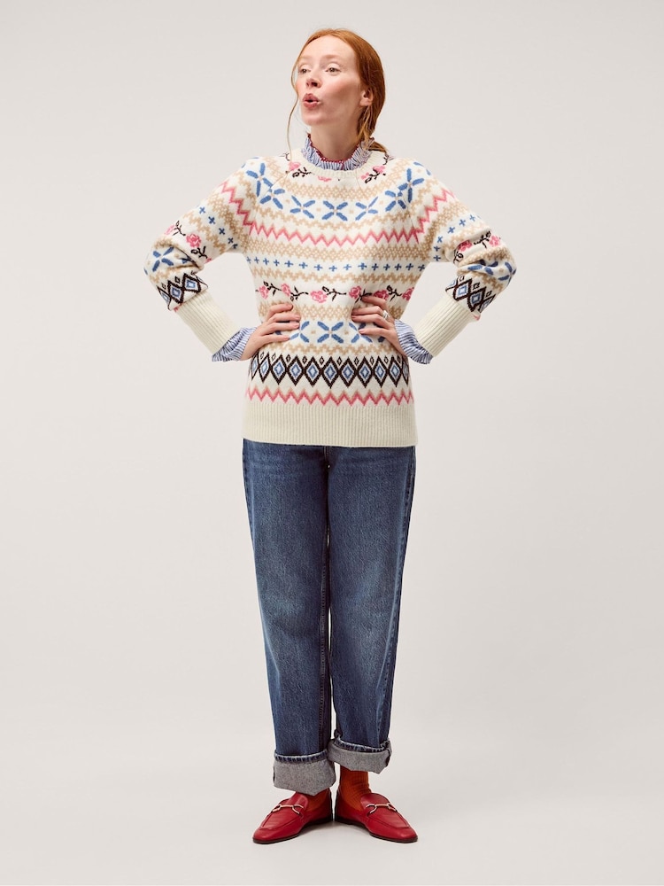 Monsoon Natural Fee Fair Isle Jumper - Image 1 of 5