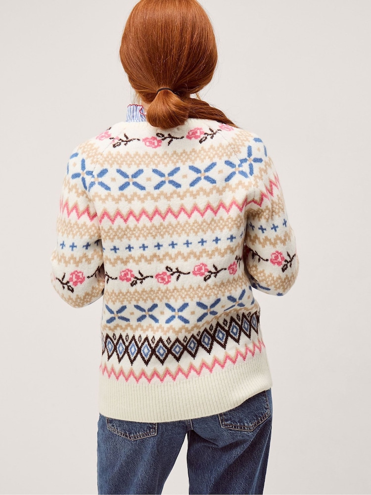 Monsoon Natural Fee Fair Isle Jumper - Image 2 of 5