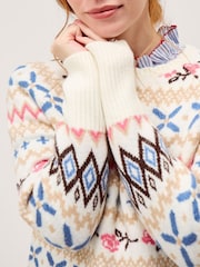 Monsoon Natural Fee Fair Isle Jumper - Image 4 of 5
