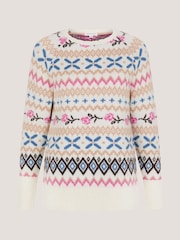 Monsoon Natural Fee Fair Isle Jumper - Image 5 of 5