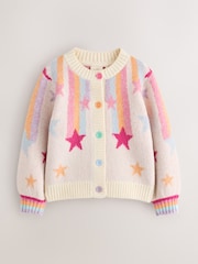 Little Bird Rainbow Stars Family Christmas Cardigan - Image 4 of 9