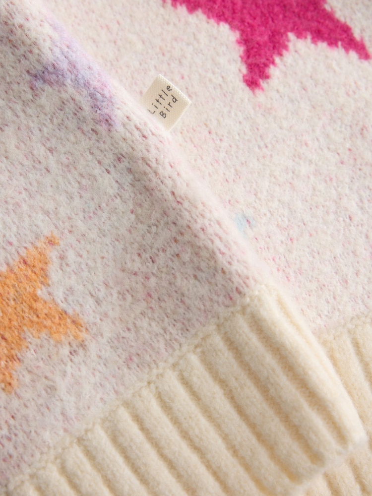 Little Bird Rainbow Stars Family Christmas Cardigan - Image 9 of 9