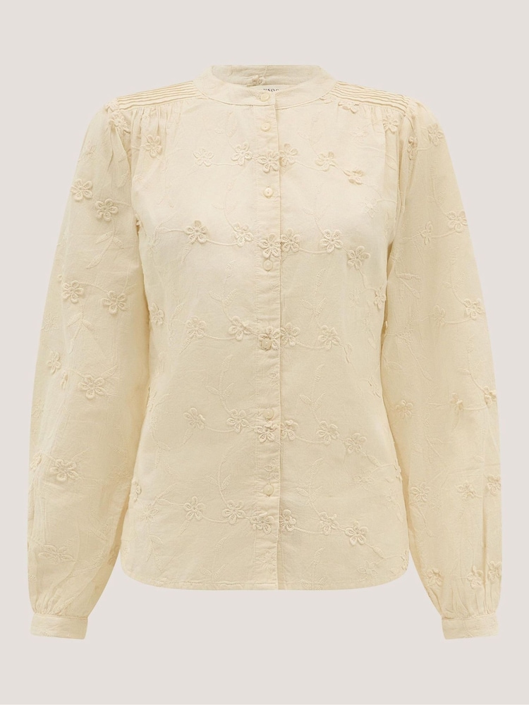 Monsoon Cream Mel Floral Embroidered Blouse - Image 5 of 5 Monsoon Cream Mel Floral Embroidered Blouse - Image 5 of 5