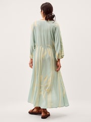 Monsoon Green Tashie Sun Print Midi Beach Dress - Image 2 of 5