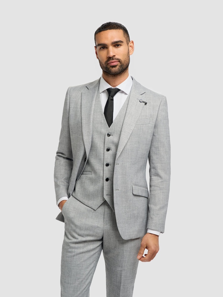House Of Cavani Grey Malibu Suit Jacket - Image 1 of 2