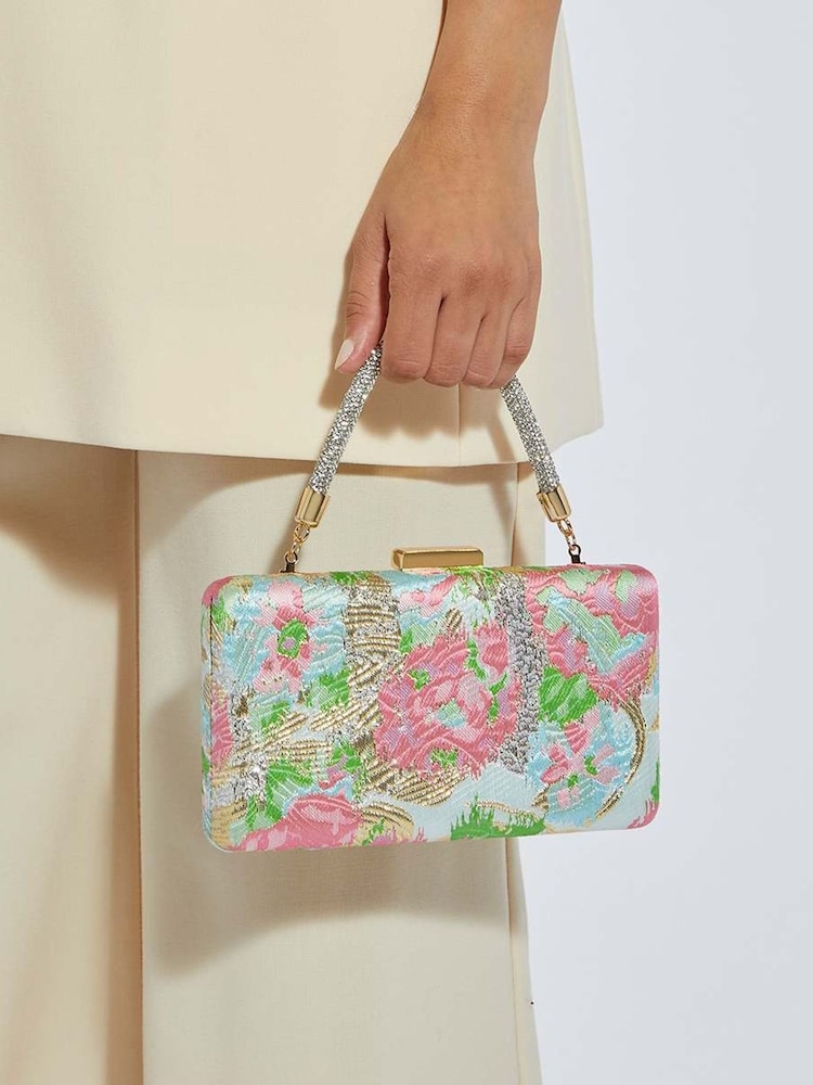 Dune London Pink Beaut Clutch Bag - Image 1 of 5