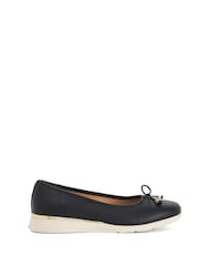 Dune London Black Highline Ballet Pumps - Image 1 of 5