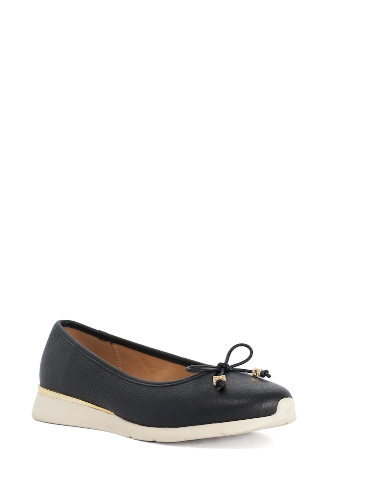 Dune London Black Highline Ballet Pumps - Image 2 of 5