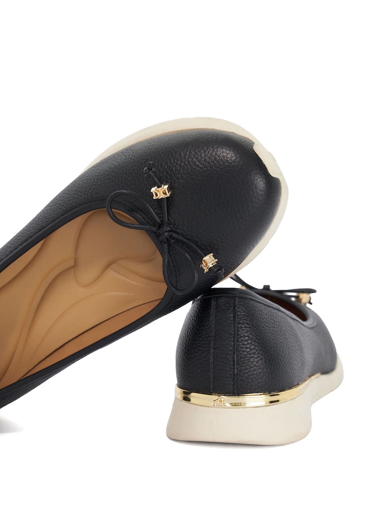 Dune London Black Highline Ballet Pumps - Image 5 of 5