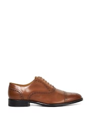 Dune London Brown Leather Sole Soliders Brogues - Image 6 of 8
