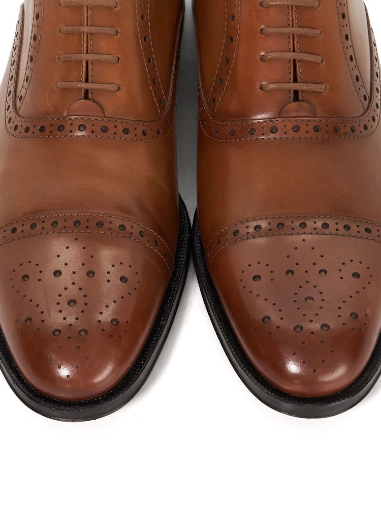 Dune London Brown Leather Sole Soliders Brogues - Image 8 of 8 Dune London Brown Leather Sole Soliders Brogues - Image 8 of 8