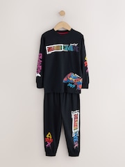Rainbow Black Gamer Long Sleeve Pyjamas 2 Pack (3-16yrs) - Image 2 of 6
