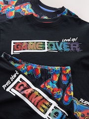 Rainbow Black Gamer Long Sleeve Pyjamas 2 Pack (3-16yrs) - Image 5 of 6