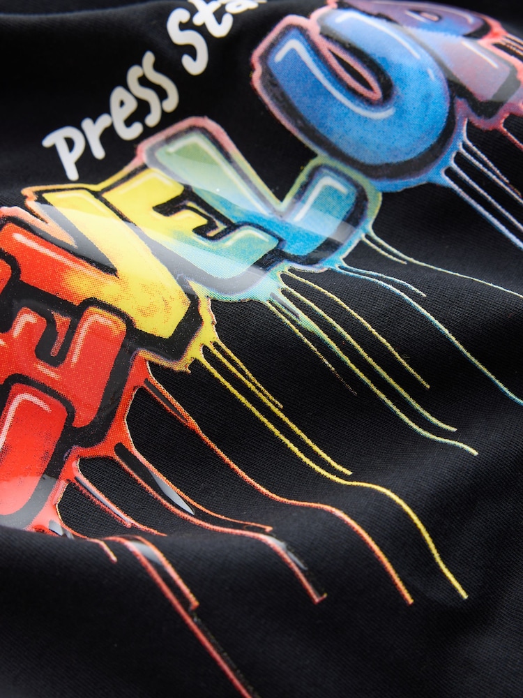 Rainbow Black Gamer Long Sleeve Pyjamas 2 Pack (3-16yrs) - Image 6 of 6 Rainbow Black Gamer Long Sleeve Pyjamas 2 Pack (3-16yrs) - Image 6 of 6