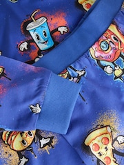 Blue Food Single Jogger Pyjamas (3-16yrs) - Image 3 of 4