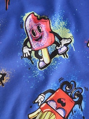 Blue Food Single Jogger Pyjamas (3-16yrs) - Image 4 of 4