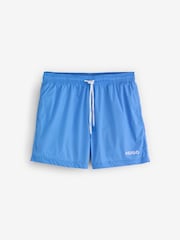 HUGO Sky Blue Haiti Logo Swim Shorts - Image 4 of 5
