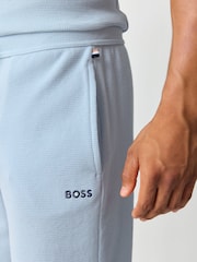 BOSS Blue Waffle Shorts - Image 4 of 6