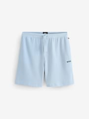 BOSS Blue Waffle Shorts - Image 5 of 6
