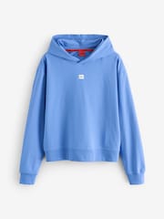 HUGO Blue Signature Logo Hoodie - Image 1 of 1