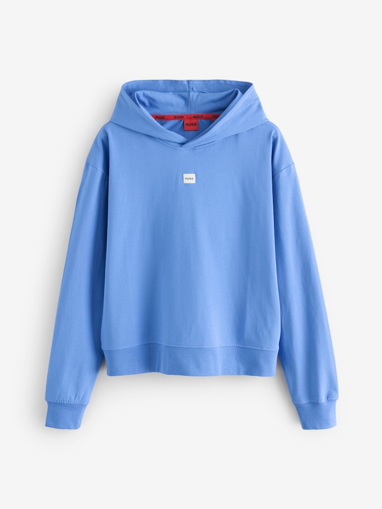HUGO Blue Signature Logo Hoodie - Image 1 of 1 HUGO Blue Signature Logo Hoodie - Image 1 of 1