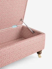 Laura Ashley Mr Jones Rust Red Clipsham Storage Ottoman Bench - Image 7 of 8