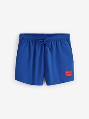 HUGO Blue Dominica Logo Swim Shorts - Image 2 of 3