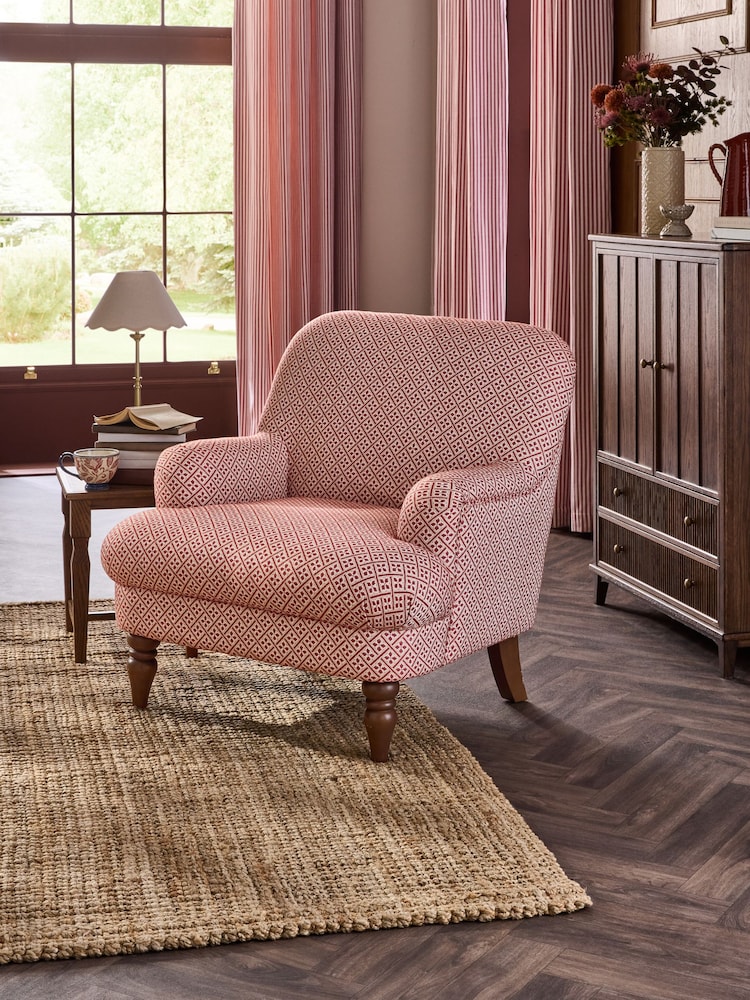 Laura Ashley Mr Jones Rust Red Clipsham Accent Chair - Image 1 of 6 Laura Ashley Mr Jones Rust Red Clipsham Accent Chair - Image 1 of 6