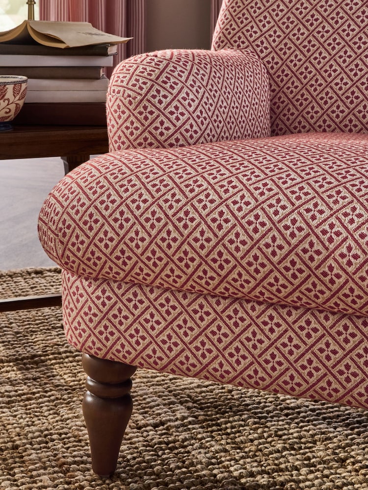 Laura Ashley Mr Jones Rust Red Clipsham Accent Chair - Image 2 of 6 Laura Ashley Mr Jones Rust Red Clipsham Accent Chair - Image 2 of 6