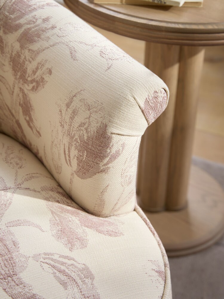 Laura Ashley Gosford Weave Plum Alveston Accent Chair - Image 2 of 3