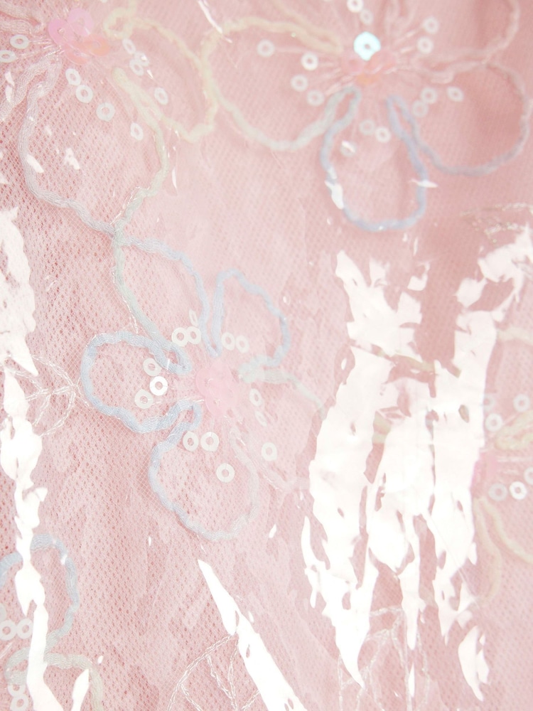 River Island Rainbow Flower Rain Jacket - Image 4 of 4