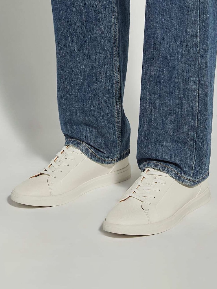 Dune London White Traces Trainers - Image 1 of 6