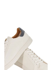 Dune London White Traces Trainers - Image 7 of 8