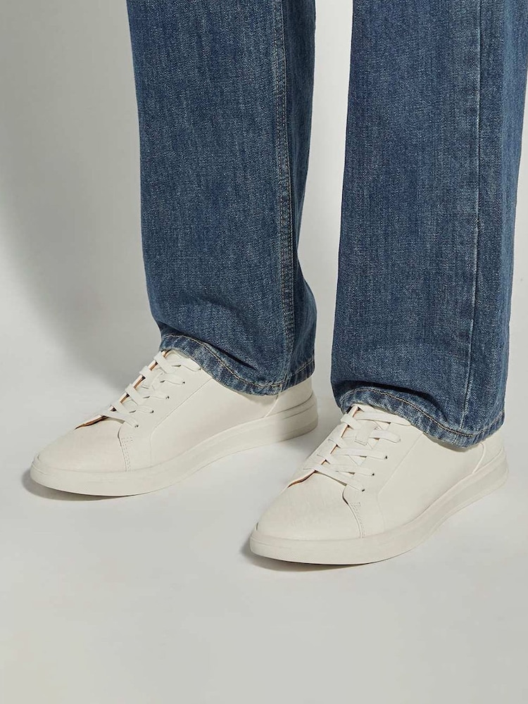 Dune London White Traces Trainers - Image 8 of 8